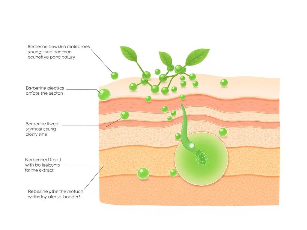 How berberine absorbs through skin